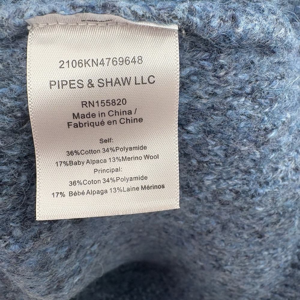 Veronica Beard‎ Devi Openwork Puff Sleeve Sweater Size Large Cotton/Wool #7H - Picture 6 of 7